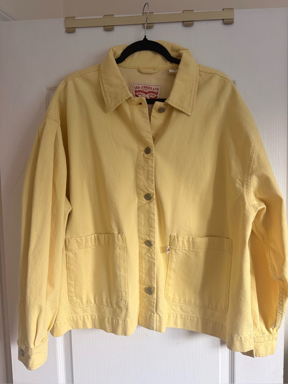Levi's Women's Pale Yellow Cotton Jean Jacket